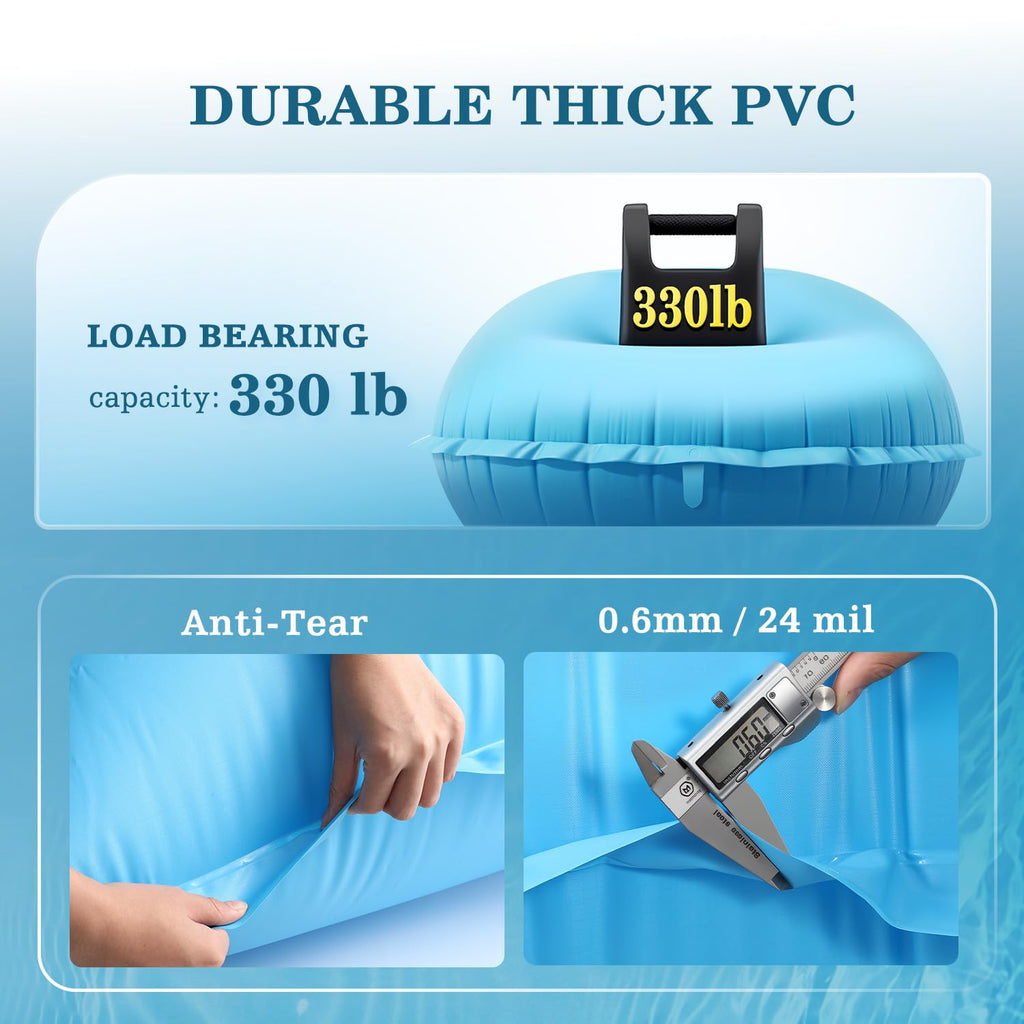 Extra-Thick Winter Pool Cover – 200gsm Heavy-Duty, Cold-Resistant & Windproof Cover for Above-Ground Pools